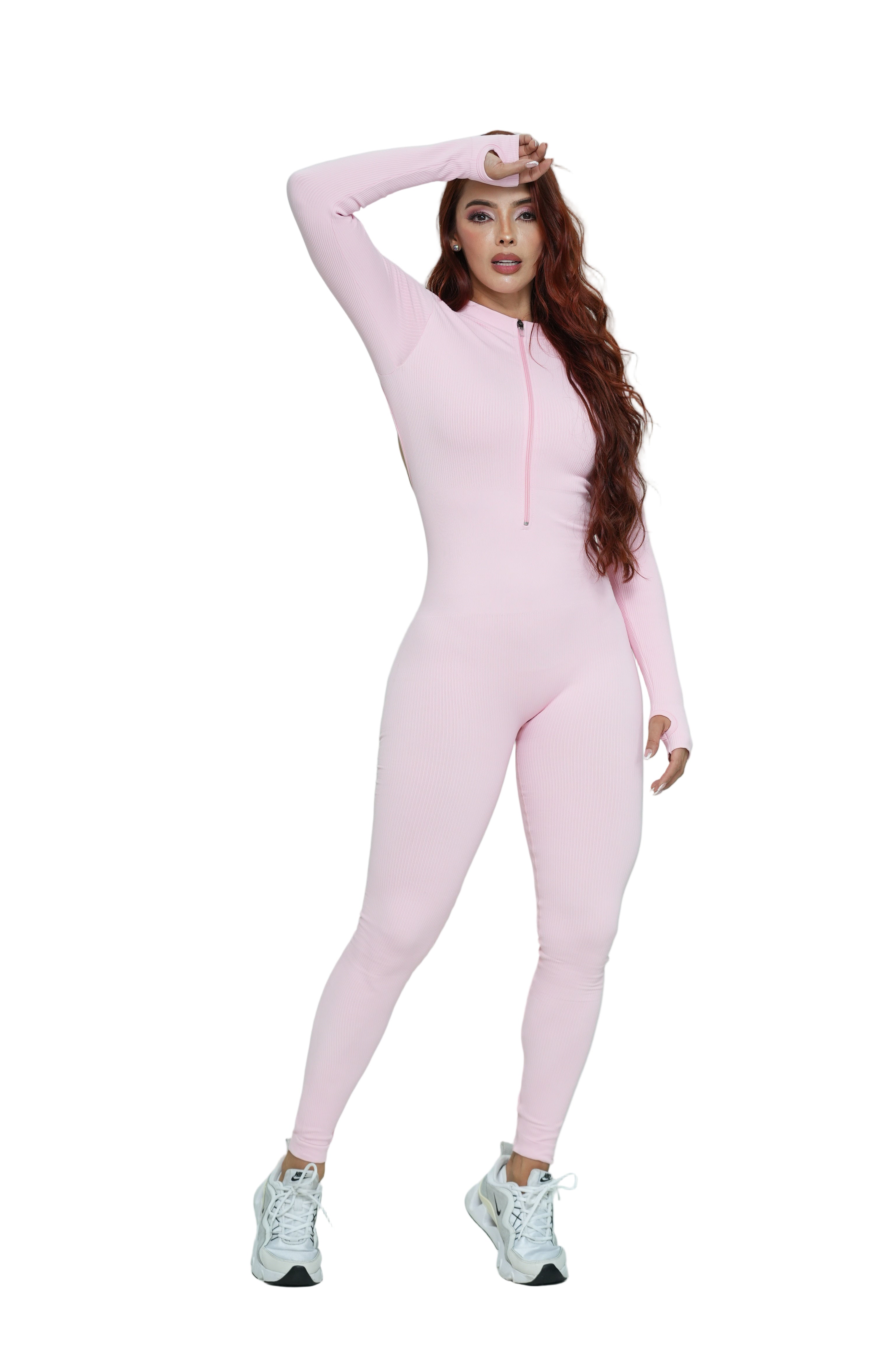 Enterizo largo cierre manga larga hueco atras Ref.430 PU