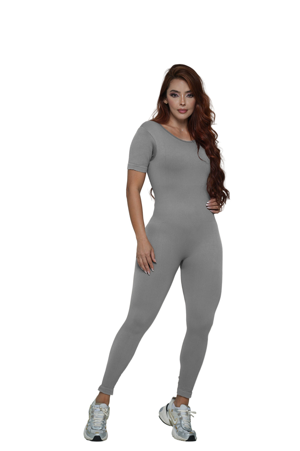 Enterizo manga corta largo ref 410 PU