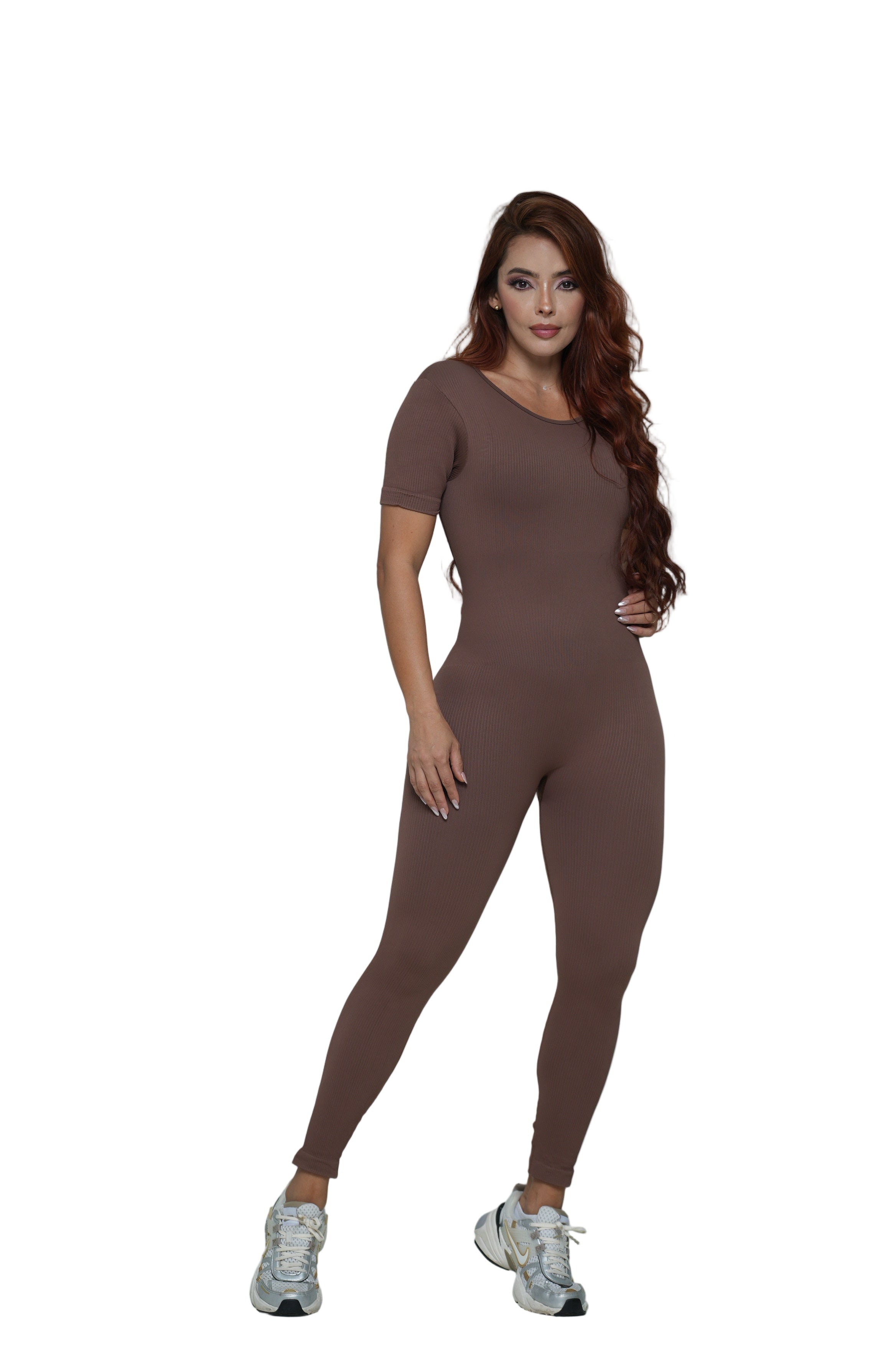 Enterizo manga corta largo ref 410 PU