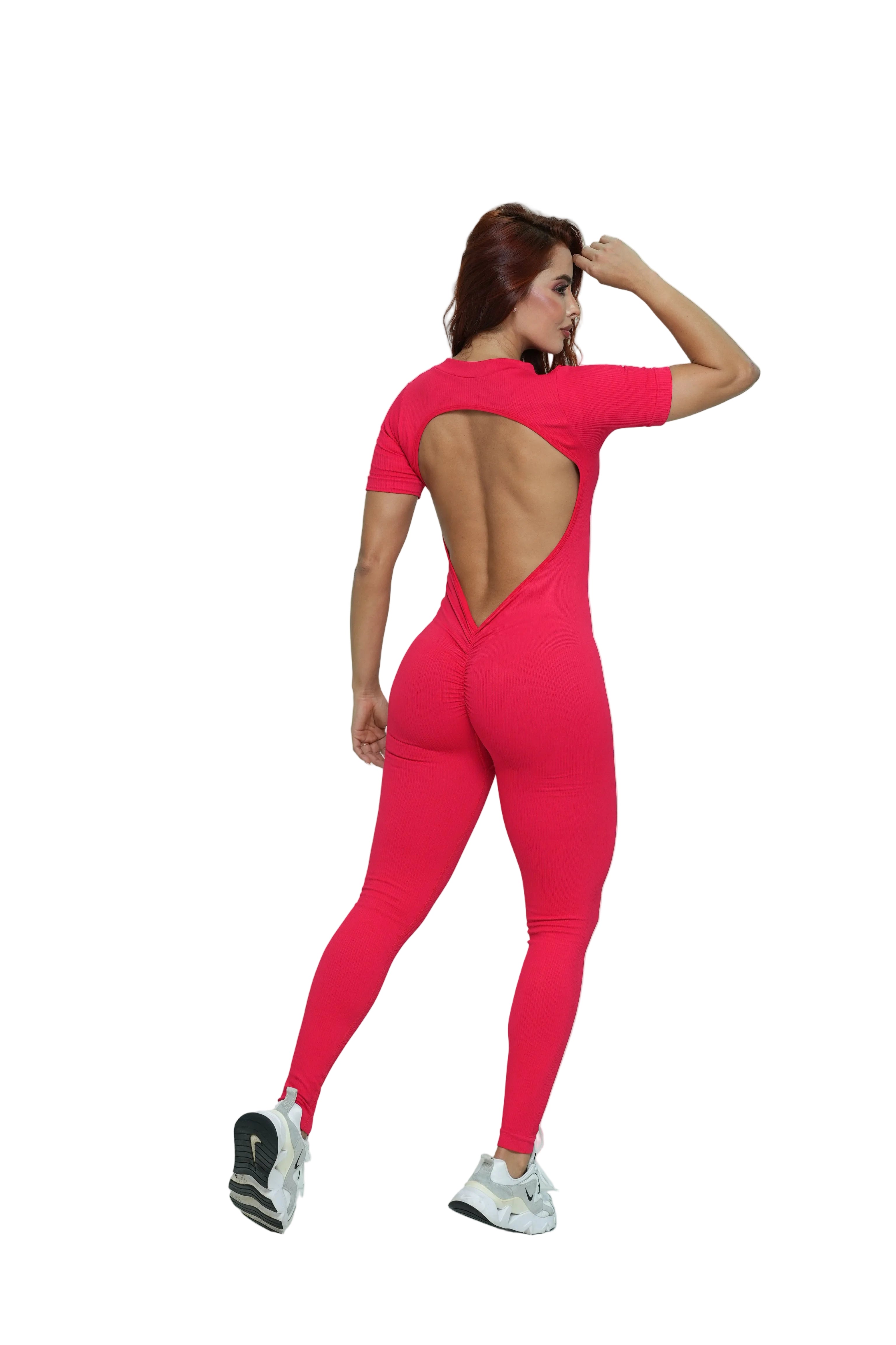 Enterizo largo manga corta cierre Ref.439 PU