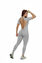 Enterizo largo manga corta lineas en faja Ref.441 PU