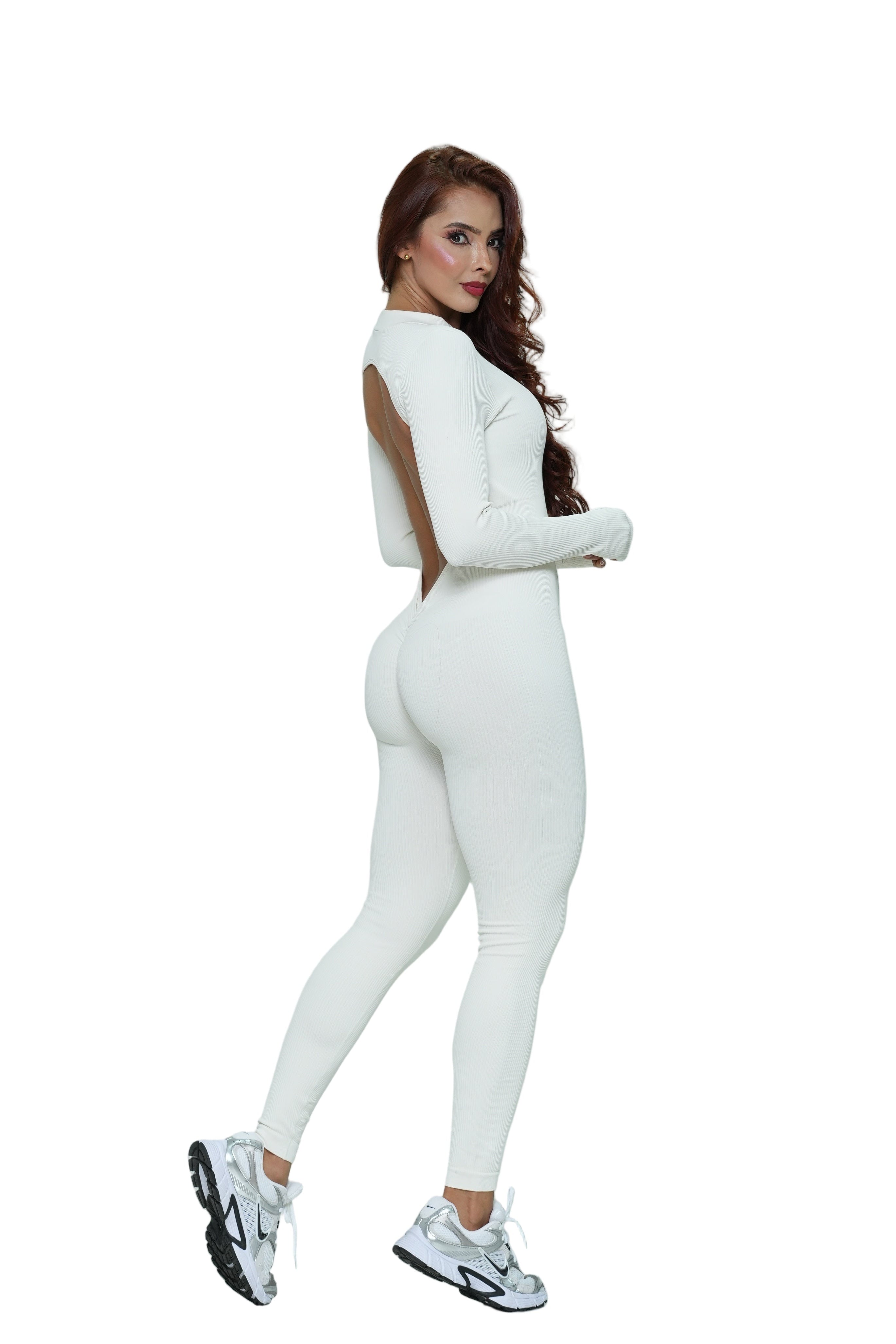 Enterizo largo cierre manga larga hueco atras Ref.430 PU