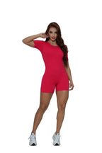 Enterizo corto manga corta lineas en faja Ref. 321 PU