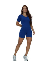 Enterizo corto manga corta lineas en faja Ref. 321 PU