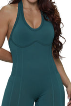 Enterizo halter corto sesgo  317