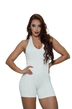 Enterizo halter corto sesgo  317