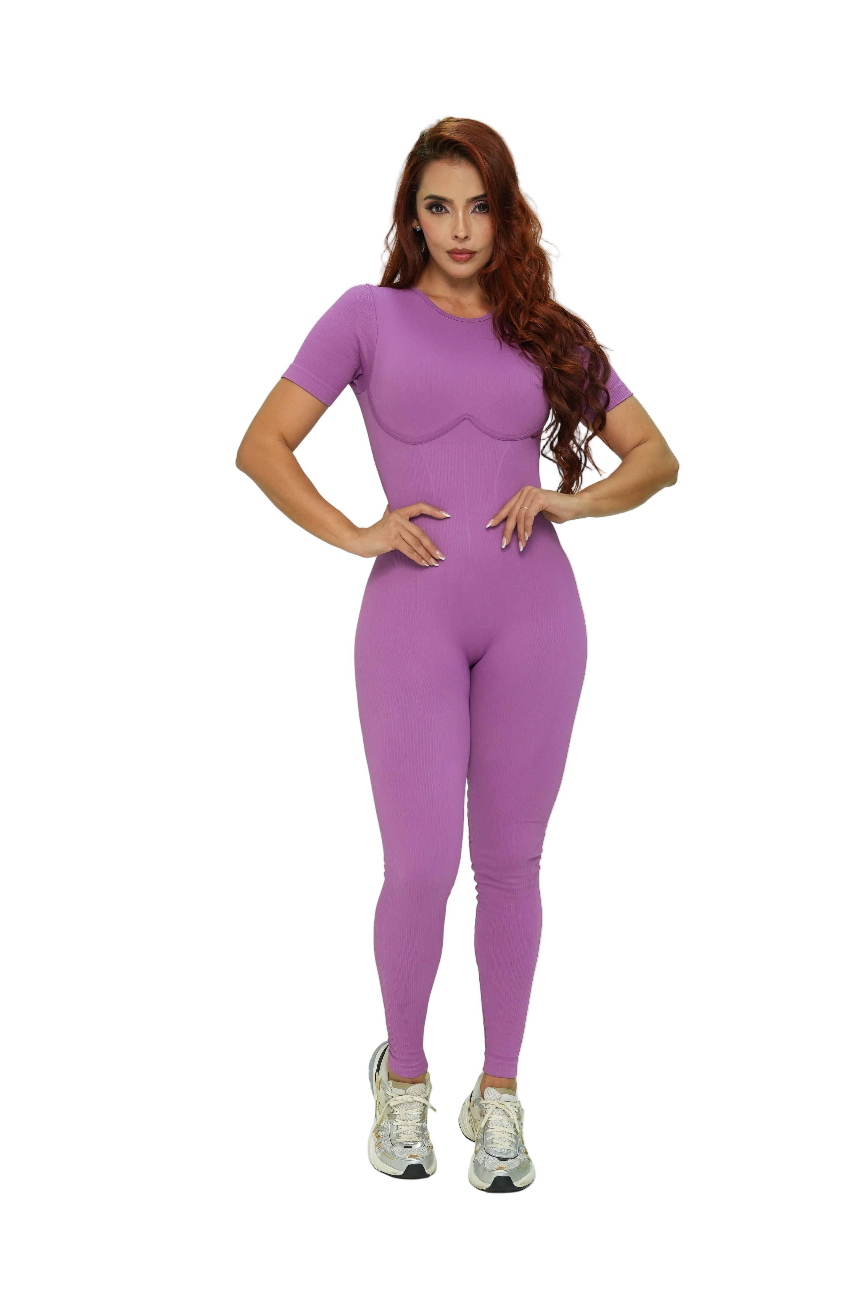 Enterizo largo manga corta sesgo Ref 438 PU