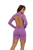 Enterizo corto cierre manga larga hueco atrás Ref.331 PU