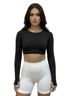 Blusa manga larga waffle 546