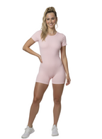 Enterizo corto manga corta lineas en faja Ref. 321 PU