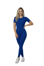 Enterizo largo manga corta lineas en faja Ref.441 PU