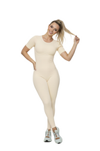 Enterizo largo manga corta lineas en faja Ref.441 PU