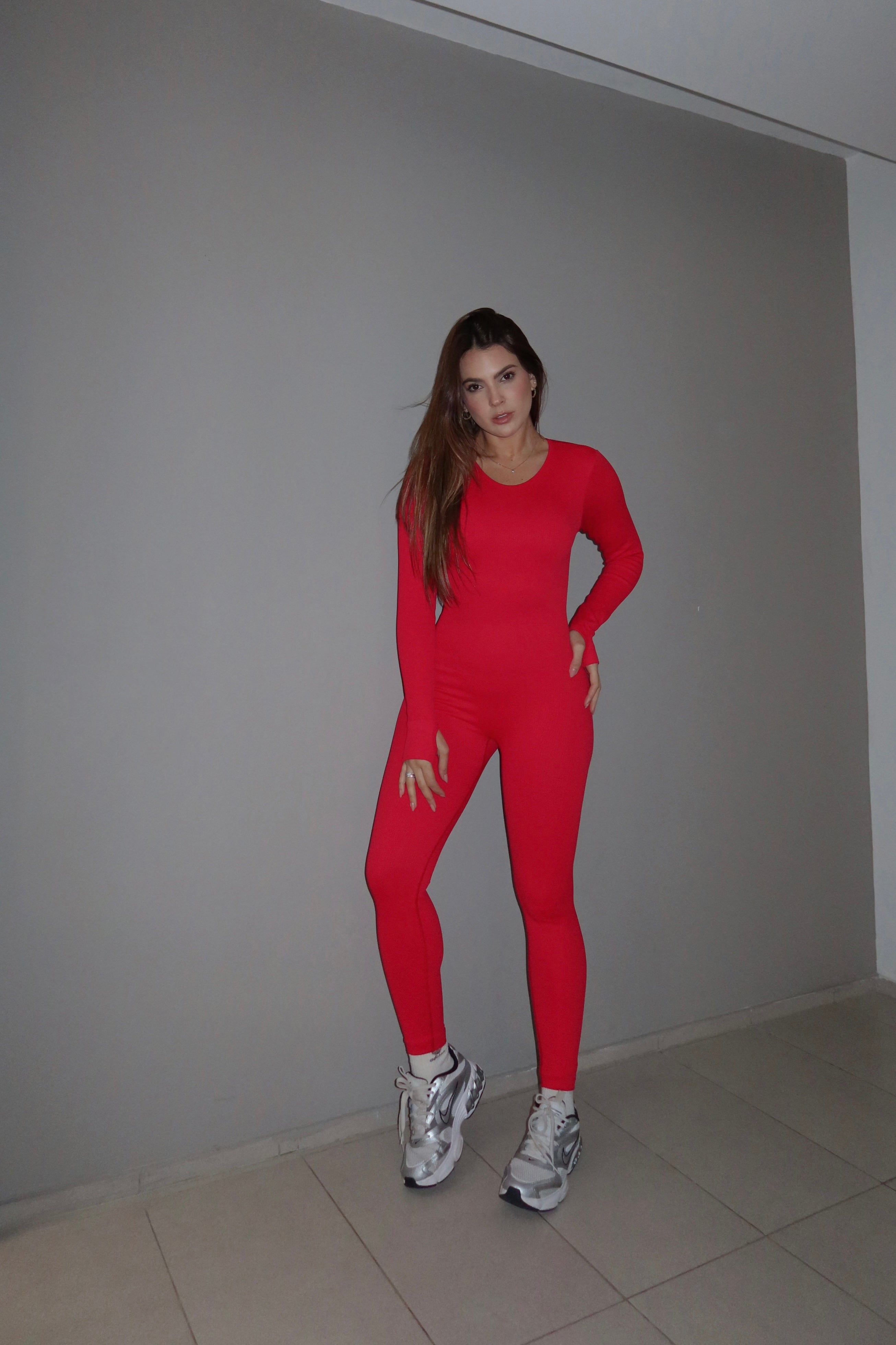 Enterizo largo manga larga 407