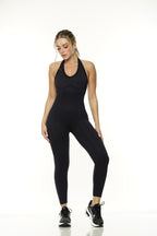 Enterizo halter largo sesgo 429