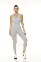 Enterizo halter largo sesgo 429