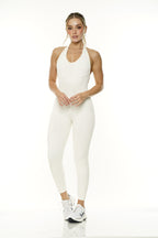 Enterizo halter largo sesgo 429