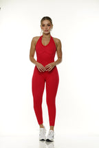 Enterizo halter largo sesgo 429