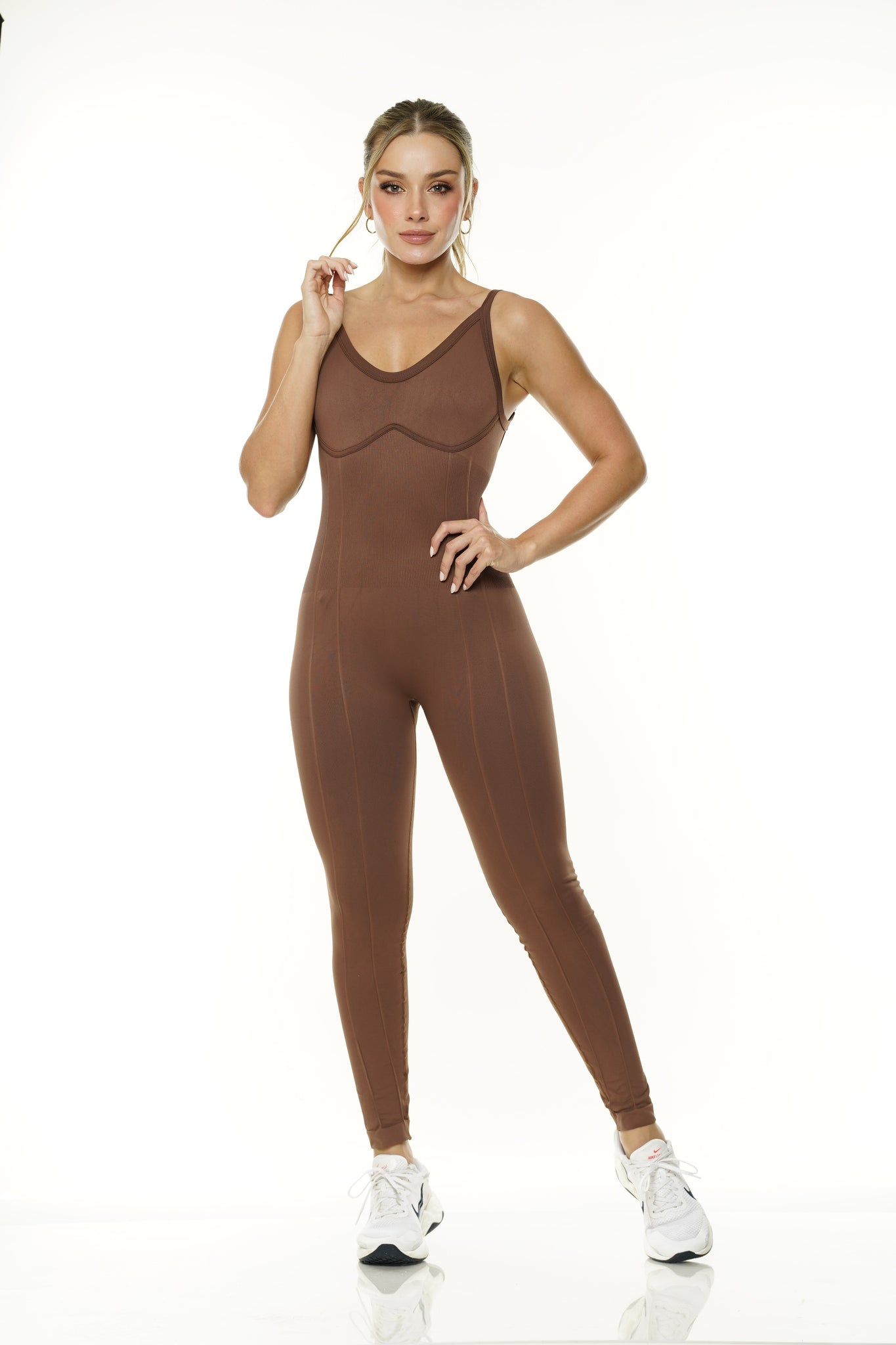 Enterizo largo tiras Ref. 445 PU