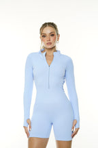 Enterizo corto cierre manga larga hueco atrás Ref.331 PU