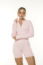 Enterizo corto cierre manga larga hueco atrás Ref.331 PU